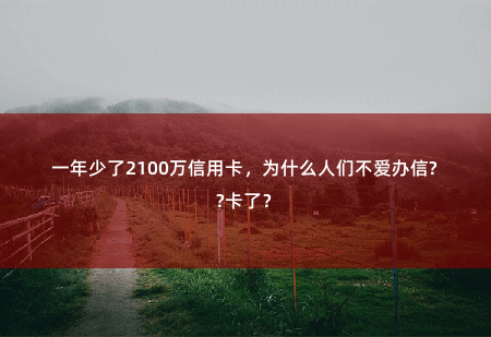 一年少了2100万信用卡，为什么人们不爱办信用卡了？支付方式的改变-掌中文学