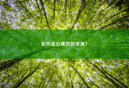 如何走出裸贷的深渊？渐行渐远的裸贷诱惑-掌中文学