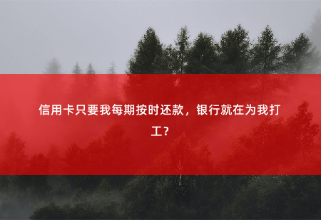 信用卡只要我每期按时还款，银行就在为我打工？银行是不是就赚不到我一分钱？-掌中文学