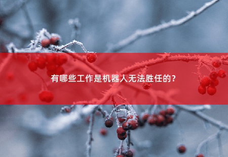 有哪些工作是机器人无法胜任的？-掌中文学