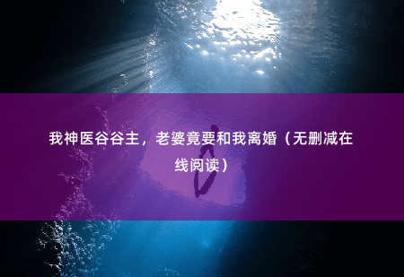 我神医谷谷主，老婆竟要和我离婚（无删减在线阅读）那个帮他当成小祖宗一样供着的老公已经不在了…-掌中文学