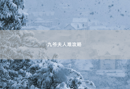 九爷夫人难攻略谁都不要她 -掌中文学